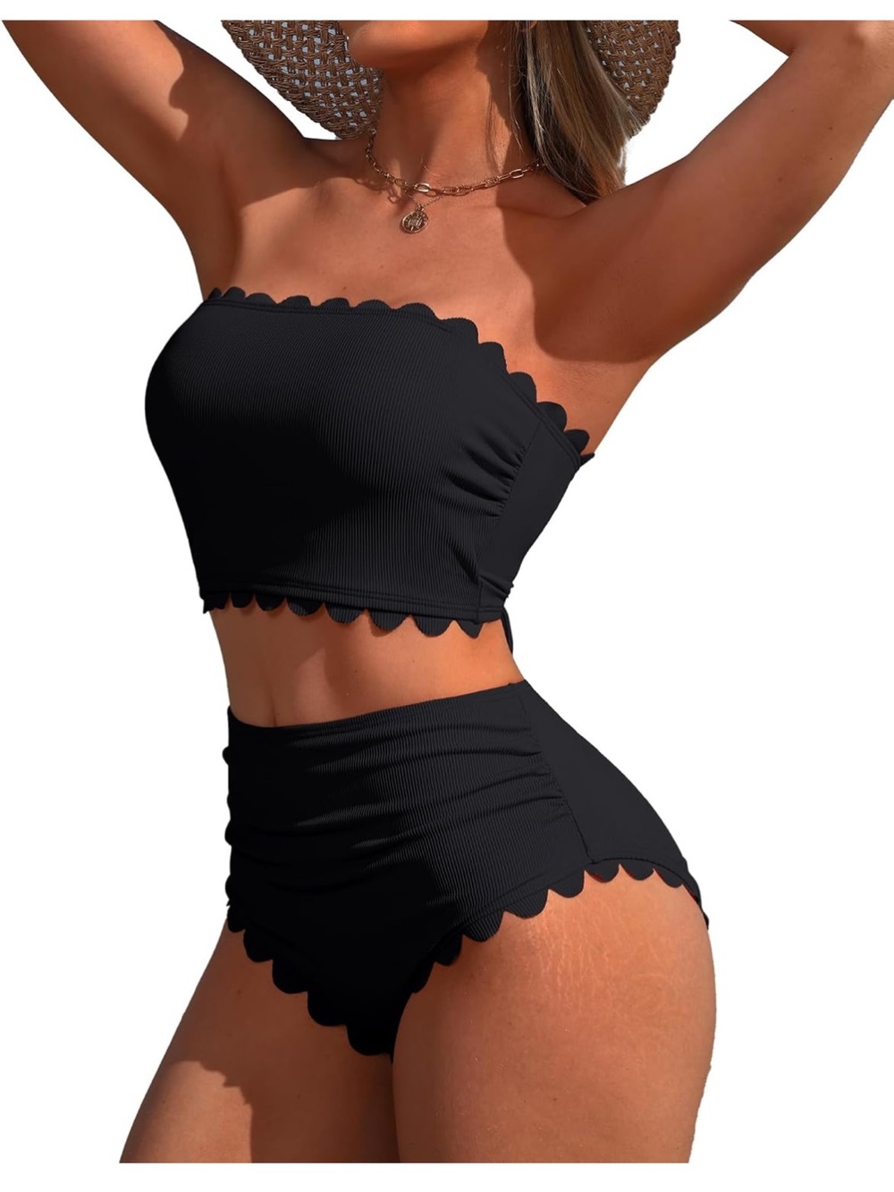 Charmo Strapless High Waisted Bikini Set Tummy Control M. 2537/bb13-2